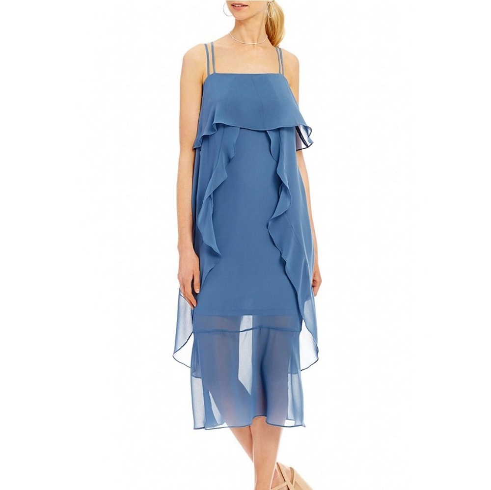 Gianni bini flowy ruffle dress